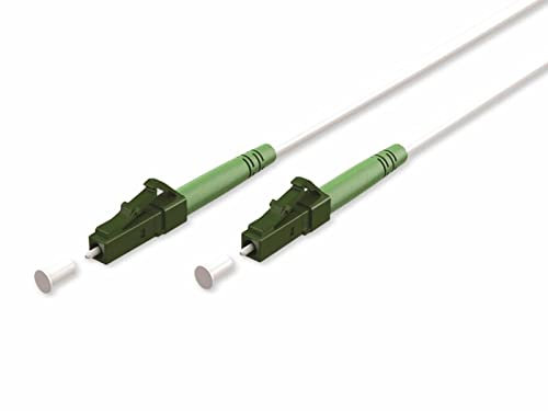 goobay 59584 Glasfaserkabel (FTTH) / Singlemode (OS2) Simplex/LC APC (8°) Stecker auf LC-APC (8°) Stecker/Lichtwellenkabel / 1 Meter