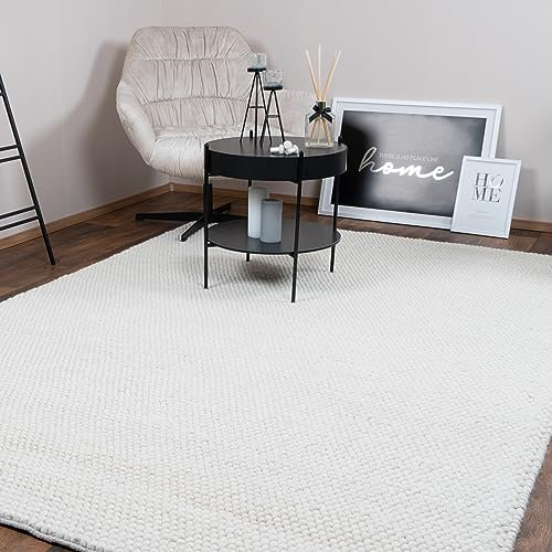Consilio Concept 200 x 290 Teppich Wohnzimmer Elfenbein Wolle modern Wohnzimmerteppich Natur Melange dezent Matt weich Luxus Zertifiziert Made in Germany Design Manufaktur Markenteppich Oeko TEX