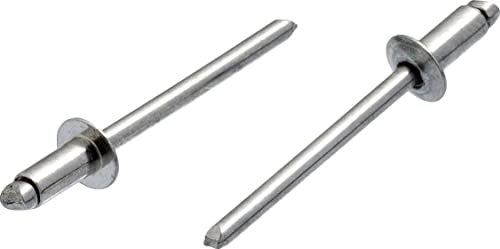Remache ciego de acero inoxidable de 4 mm x 6 mm, cabeza de cúpula A2/A2 (paquete de 20)