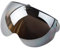 SPYMINNPOO Visiere per Casco da Moto, Visiera per Casco retrò Universale a 3 Scatti Visiera per Casco Mezzo Viso Antivento (Argento)