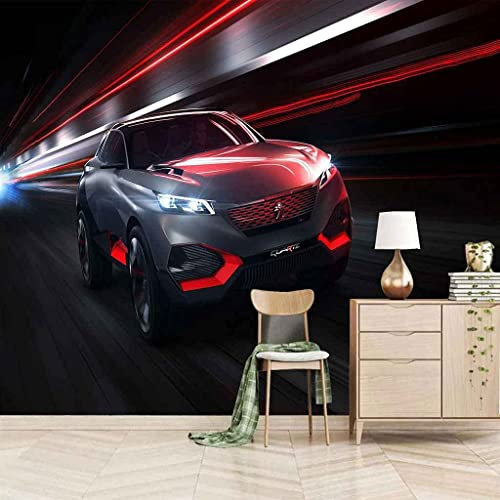 Fototapete Fototapete Wandbild - Super Cooler Sportwagen Tapete Wohnzimmer Schlafzimmer Büro Korridor Dekoration Wandbilder Moderne Wanddekoration – 3D-Druck Auf Leinwand Wandkunst Poster 140 x 70 cm