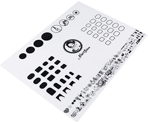 minkissy Nail Art Soft-silikon-pad Übungsblock Zum Färben Von Nägeln Nailart Silikonmatte Stempelübertragung Nagelwerkzeuge Aus Silikon Nageldruck Kieselgel Maniküre Weiß Arbeit Drehscheibe