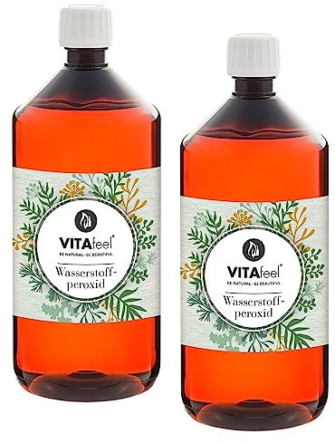 GreatVita Wasserstoffperoxid 2000 ml - 3% Lösung | Hochreine Qualität, ohne Stabilisator | Vielseitig einsetzbar für Haushalt und technische Anwendungen