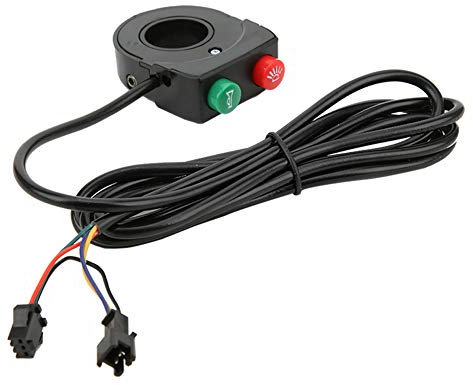HERCHR Interruttore Clacson Scooter, 22,5 mm 2 in 1 Interruttore Manubrio Luce On/off Faro Bici Pulsante Bicicletta in Plastica Parti di Modifica per Scooter Moto Ebike