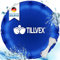 tillvex® Poolkissen Winter XXL | Luftkissen inkl. Reparaturkit | Winterkissen mit Sicherheitsventil | Poolpolster Pool Abdeckung Kissen Doppelnaht (500cm, Blau)