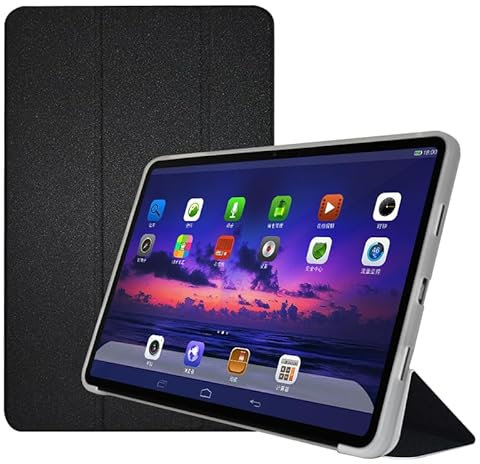 Heioloo Funda para Teclast T60 Carcasa Protectora con Auto-Sueño/Estela, [PU Cuero] [Ultradelgada Carcasa] [Función de Soporte] Negro