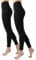 Cette 1/2 Paires – Collant Thermique sans Pied, Legging Opaque, Legging Chaud molletonné, intérieur Polaire, Collant sans Pied d’Hiver | 300 DEN | Noir | S/M, M/L, L/XL (L-XL, 2 X Noir)