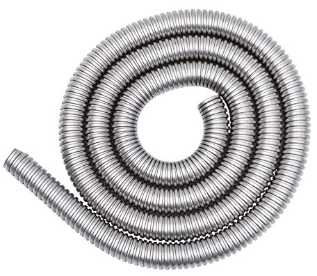 jojofuny Stainless Steel Wire Cable Organizer Metal Threaded Hose Cable Sleeve for Wire Protection