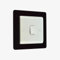 Pos Display Shop Black Single Plug Socket Light Switch Surround Finger Plate Wall Protector Acrylic (2, Black)