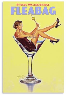 NLiangJi Klassisches Vintage-Filmposter, Fleabag-Poster, dekorative Malerei, Leinwand, Wandposter und Kunstdruck, moderne Familienschlafzimmer-Dekoration, Poster, 30 x 45 cm