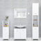 ShGaxin Conjunto de Muebles de baño 3 Piezas aglomerado Blanco, Muebles para Baño, Muebles para Lavabo, Armario Baño - 3056916