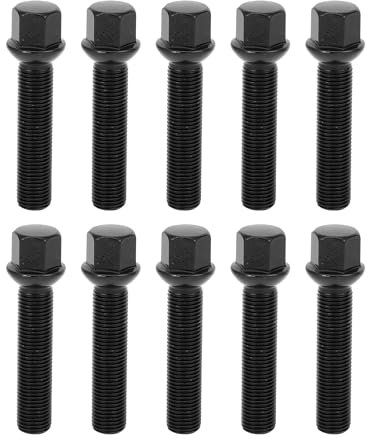 TUCKBOLD 10 Radschrauben M14x1,5x 60mm Kegel Kugelsitz Radmutternbolzen für Porsche 911 Boxster Cayenne für VW Amarok Multivan Touareg Transporter Bus