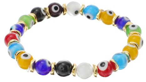 VALICLUD Evil Eye Armband Für Damen Und Herren Verstellbares Elastisches Schmuckstück Handgefertigt Mit Bösem Blauen Auge Perfektes Accessoire Für Jede Gelegenheit Stilvoll Und