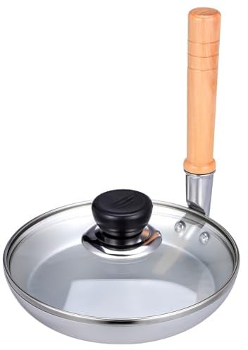 SHOWERORO Parent-boy Girl Donburi Frying Pan Japanese Tamagoyaki Pan Vertical Handle for Cooking for Home Kitchen Use Non-Stick Surface