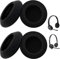 Almohadillas de repuesto para auriculares Logitech – Almohadillas de espuma transpirables para aislamiento acústico eficaz (2 pares, negro, 6 cm, para Logitech H600 H390 H760 H609)