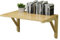 TAIPINGOZ Wandmontierter Klapptisch, Wandtisch klappbar, Platzsparender schwebender Computertisch mit Hardware-Zubehör(70 * 40cm/28 * 16in)