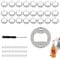 25 Sets Bottle Opener Inserts Round Beer Openers with Screws Metal Beer Metal Parts for Bottle Opener DIY Resin Mould Crafts Making