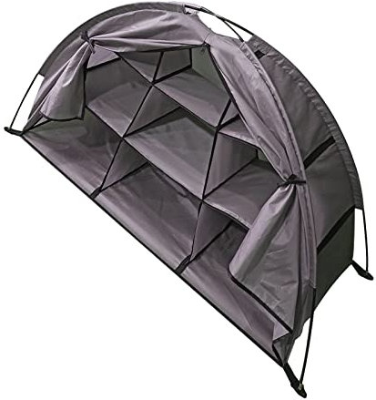 Tbest Camping-Organizer, 9 Regale, Klassifizierte Organisation, Große Kapazität, Faltbares Tragbares Aufbewahrungszelt, für Schuhe, Kleidung, Alltagsbedarf (Falten