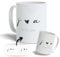 Taza personalizada con iniciales. Taza personalizada para regalo con texto. Regalo original personalizado San Valentín. Regalos parejas. (Iniciales 1)
