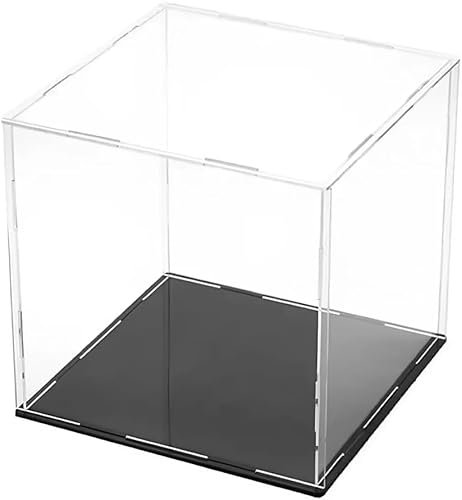 IKOPFLN Vitrine en Acrylique 10x10x10 cm – Boîte de Présentation Transparente Avec Protection Antipoussière, Facile à Assembler Pour Figurines, Collections, Bijoux et Décorations