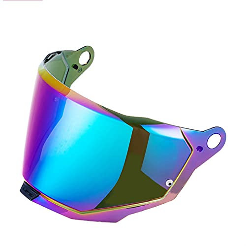 Motorrad Helmvisierlinse, kompatibel mit LS-2 Explorer, passend for MX701 Motorradhelmschild (klar)(Colorful)