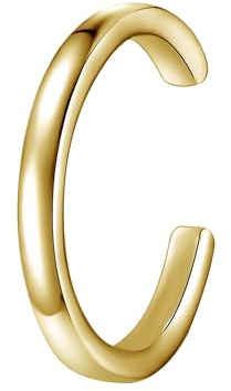 Lulu Jane Damen Ohrringe aus Messing gelbvergoldet 14 Karat 1 Stück Modeschmuckohrklemmen