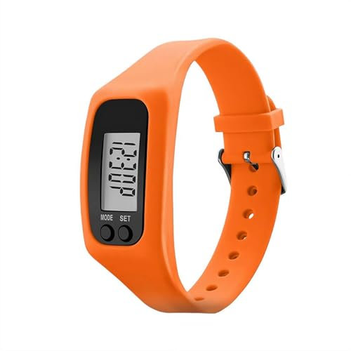 SHUZHENG Orologio con contapassi, orologio fitness senza Bluetooth/app/telefono richiesto, fitness tracker con contapassi, contacalorie, grande schermo LCD, display impermeabile per bambini