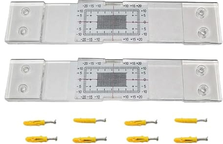 WWHJR 2/4 Stück Rissaufzeichnung Standard Tell-Tale Riss-Monitor für das Standard- und Eckmessgerät aus Acryl