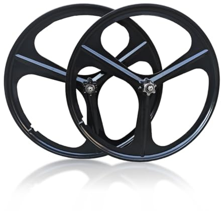 26 27.5 29'' Mag Magnesium Mountainbike-Laufradsatz 3-Speichen Vorder- Und Hinterrad QR 100mm/135mm Scheibenbremsnaben Für 6-9-fach-Freilauf(Black,27.5in)