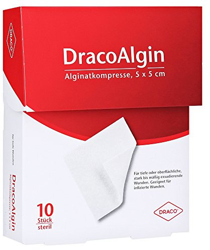 DRACOALGIN 5x5 cm Alginatkompresse