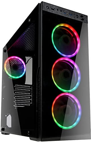 Kolink Horizon RGB Midi-Tower, Tempered Glass - schwarz
