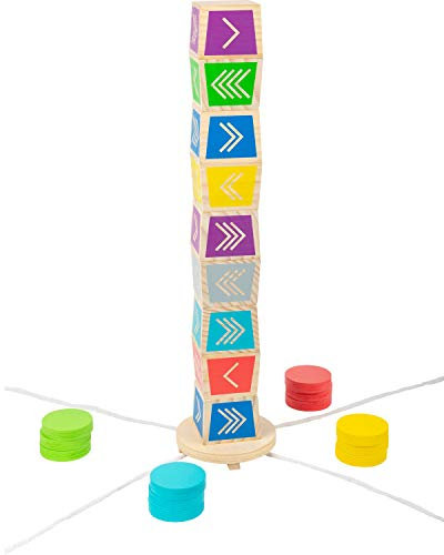 Small Foot 12037 Wurfspiel Kubb Vertikal Active aus Holz, FSC 100%-Zertifiziert, Spielspaß für die ganze Familie Spielzeug, Mehrfarbig