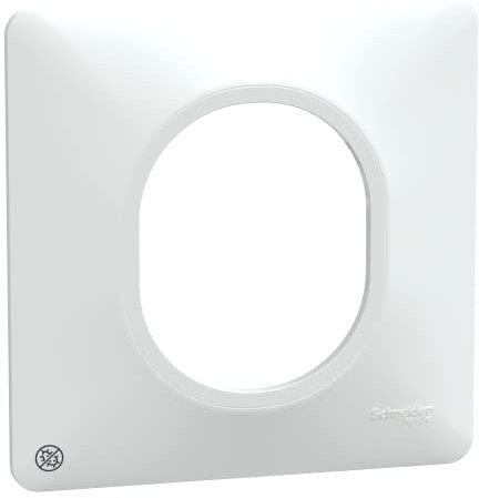Schneider Electric - Ovalis - Plaque de finition - 1 poste Antibactérien - S300702