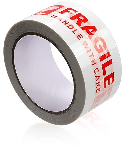 Eruinfang Zerbrechliches Klebeband Paketband für Fragile Fragile Packband Fragile Tape Paketklebeband, für Fragile für den Gütertransport und Die Verpackung Zerbrechlicher Bänder
