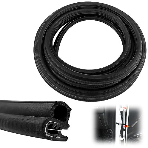 6M Protector Puertas Coche, Tira de Sellado de Goma Para Puerta de Coche Negro, Junta de Sellado en Forma de U, Junta de Goma Banda, para Protección del Borde de la Puerta