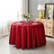BHOMTY Runde Jacquard-Tischdecke Schützt und dekoriert den Tisch Geeignet für Haus, Hotel Restaurant, Hochzeit Bankett, Büro Treffen Bordeaux Durchmesser 320 cm
