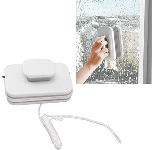 Double Side Magnetic Window Cleaner,Safe Sturdy Window Glass Wiper,Washing Brush Equipment with Large Handle for Home High Rise Glass Use