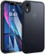 FLLAO Mat Coque Compatible avec iPhone XR et 2 Pièces Protection Verre Trempé,Protection Antichoc Qualité Militaire,Anti-Jaunissement étui de Housse Arrière Translucide Givrée. (Noir)