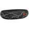 vidaXL Aufsatzwaschbecken, Oval Waschbecken mit Muster, Handgefertigt Waschtisch Waschschale für Badezimmer, Handwaschbecken Spülbecken, Schwarz 59x40x15 cm Keramik