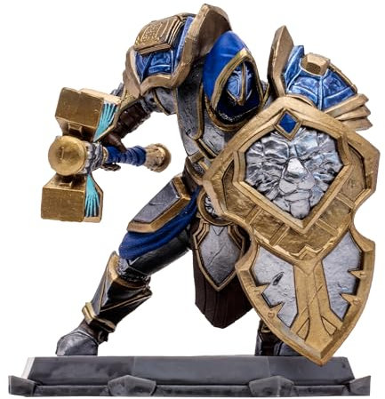 Lansay McFarlane Toys – World of Warcraft – Human: Paladin/Warrior – Sammelfigur & Zubehör – Figuren aus Videospielen – ab 12 Jahren