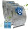 RE-USABLE GN 3D Efficiency Dust Bags & HEPA Air Clean Filters for Miele Vacuum Cleaner Compatible with Miele Hoover Complete C2, Complete C3, Compact C1,C2 (3 Re-usable Bag)
