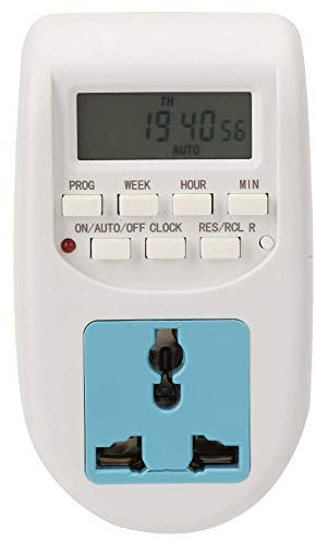 Steckdosen-Timer, Zeitschaltuhr, 10 A AC 220 V, Programmierbarer Timer-Relais-Zeitrelais-Schalter, 16/Tag, Weniger Als 2 Sekunden/Tag, Timing-Fehler, Zeitrelais-Schalter