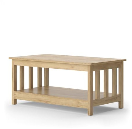 Vicco Couchtisch Oxford, Goldkraft Eiche, 101.4 x 46 cm mit Stauraum
