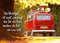 Gutsch Verlag Postkarte für Reisefans: Roter VW-Bus im Wald mit inspirierendem Zitat über die Bedeutung der Reise – Perfekt als Motivationsgruß für Abenteurer und Weltenbummler