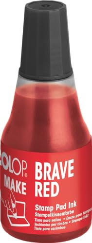 COLOP Nachfüllfarbe für MAKE Stempelkissen 25 ml brave red