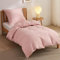 BEDSURE Bettwäsche 135x200 2teilig Blasses Erröten - 1 Bettbezug 135x200 cm + 1 Kissenbezug 80X80 cm, ÖKO-TEX Bettwäsche-Sets Rosa Polyester Mikrofaser mit Reißverschluss