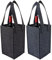 Kellegour 2 Stück Flaschentasche mit 4 Fächer,Wiederverwendbare Flaschenträger Filz,Weinflasche Tasche,Weinflaschentasche Filz für Wein,Whiskyflaschen,Bier,Mineralwasser
