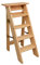 VUIPAJQC Teleskopleiter, Haushaltsleiter, Trittleitern Haushaltsklappleiter Aus Holz Klappleiter Mit Doppelfunktion,C