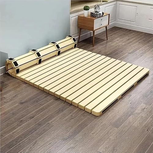 Tragbares faltbares Bettgestell, rollbares hartes Bettbrett, Lattenrost Tatami-Matte für Schlafzimmer und Wohnzimmer