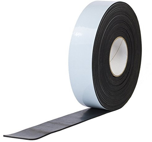 HSF Vollgummi SBR 40mmx2mm einseitig selbstklebend 4,5m Rolle schwarz ca. 65 Shore A